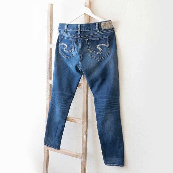 SILVER MID SUKI SKINNY JEANS SUPER STRETCH W33 L 31 - Picture 3 of 9